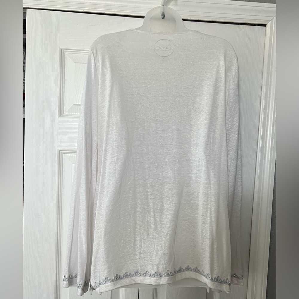 🌷INC International Concepts Beachy Sparkly Beaded Tunic - Picture 2 of 8